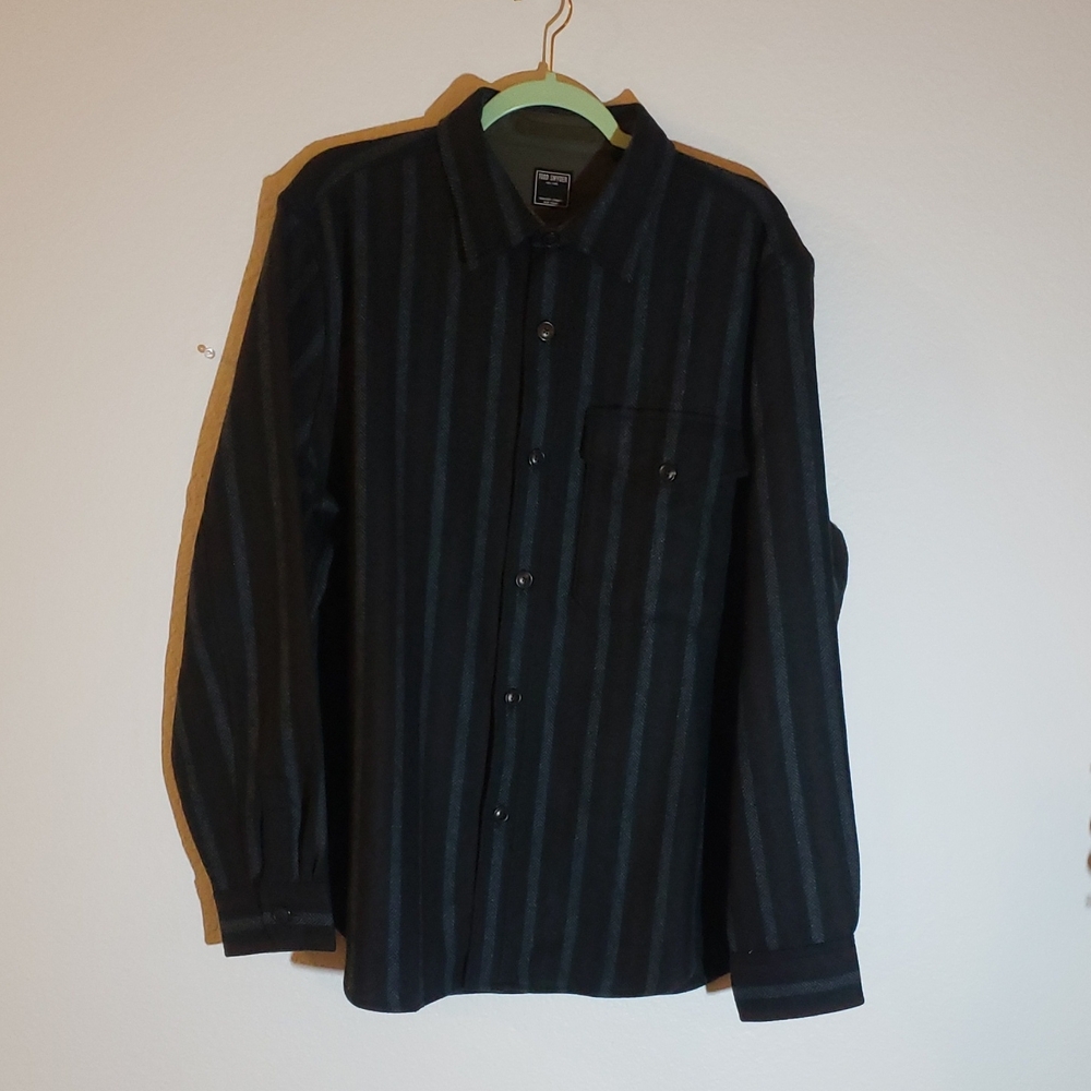 Todd Snyder Black and Brown Patterned Shirt
